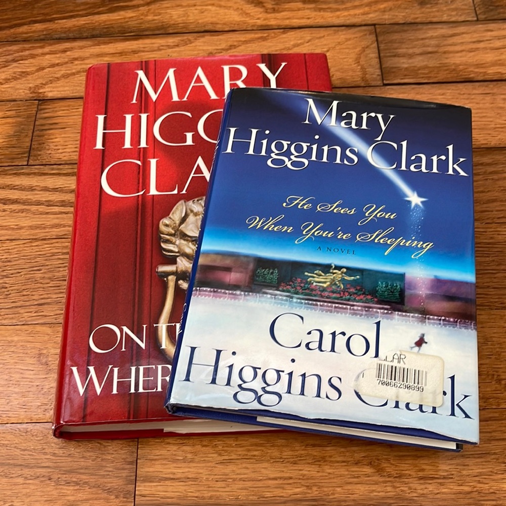 Set of Two Mary Higgins Clark Hardcover Books